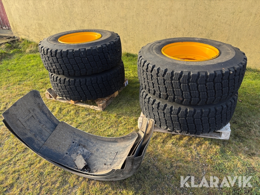 Entreprenaddäck på fälg Michelin Snoplus M+S Till JCB