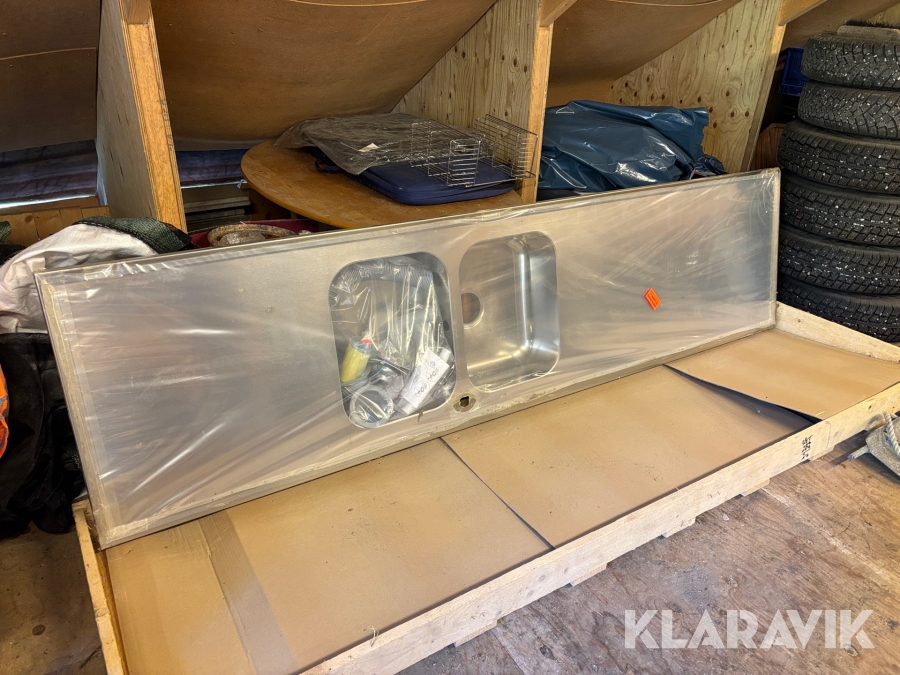 Rostfri diskbänk Purus komplett