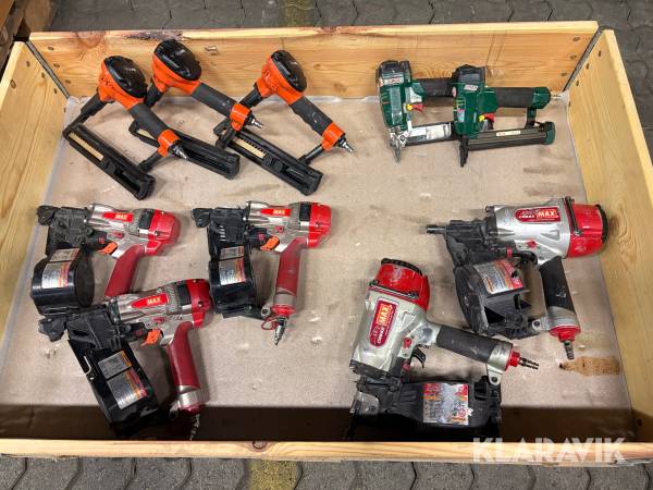 Tryckluftsdrivna Spikpistoler Max / KMR / Omer 10 st