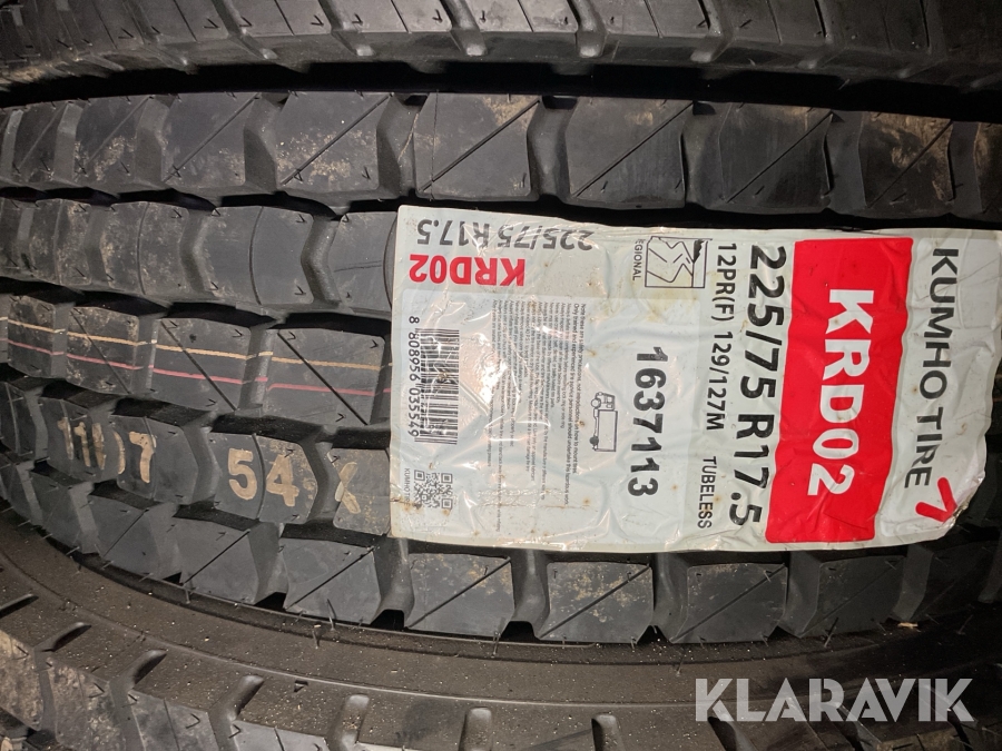 Lastbilsdäck Kumho 225/75R17.5 1st