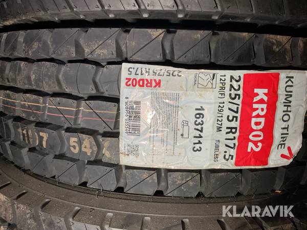 Lastbilsdäck Kumho 225/75R17.5 1st