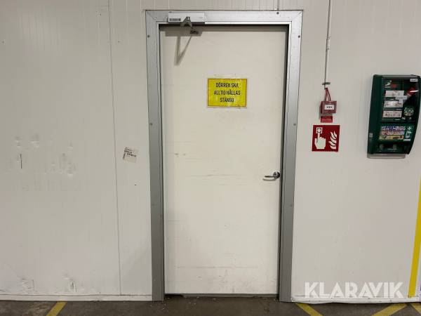 Kylrumsdörrar Thermod med aluminiumkarm 2 st