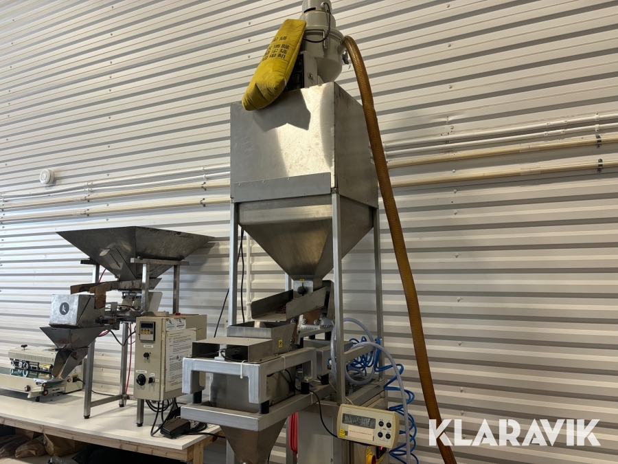 Packmaskin för kaffebönor