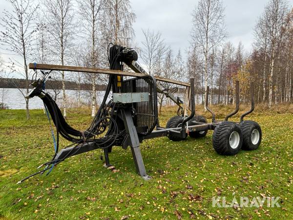 Skogsvagn Kesla 9T Med kran 202T