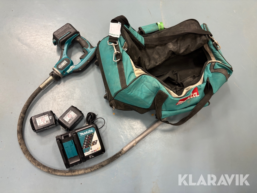 Vibrostav Makita DVR450 med batteri laddare och väska