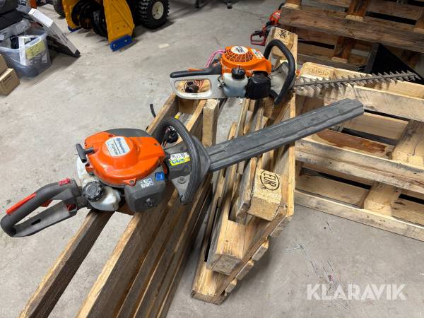 Häcksaxar Stihl och Husqvarna 2st