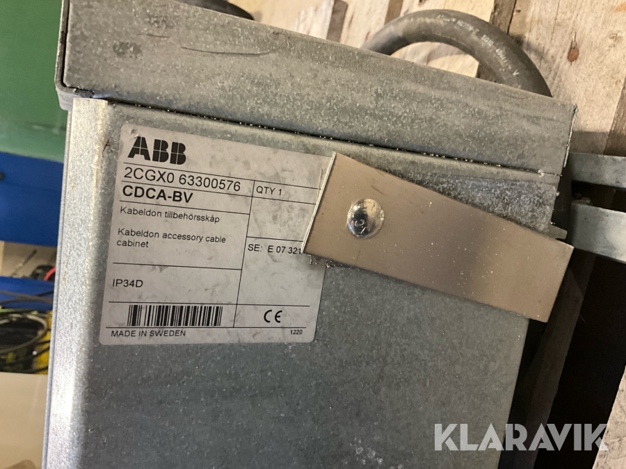 Elskåp inkommande central ABB CDCA-BV, Överkalix, Klaravik a