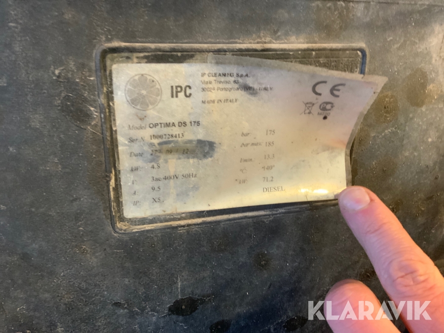 Högtryckstvätt IPC Optima DS 175