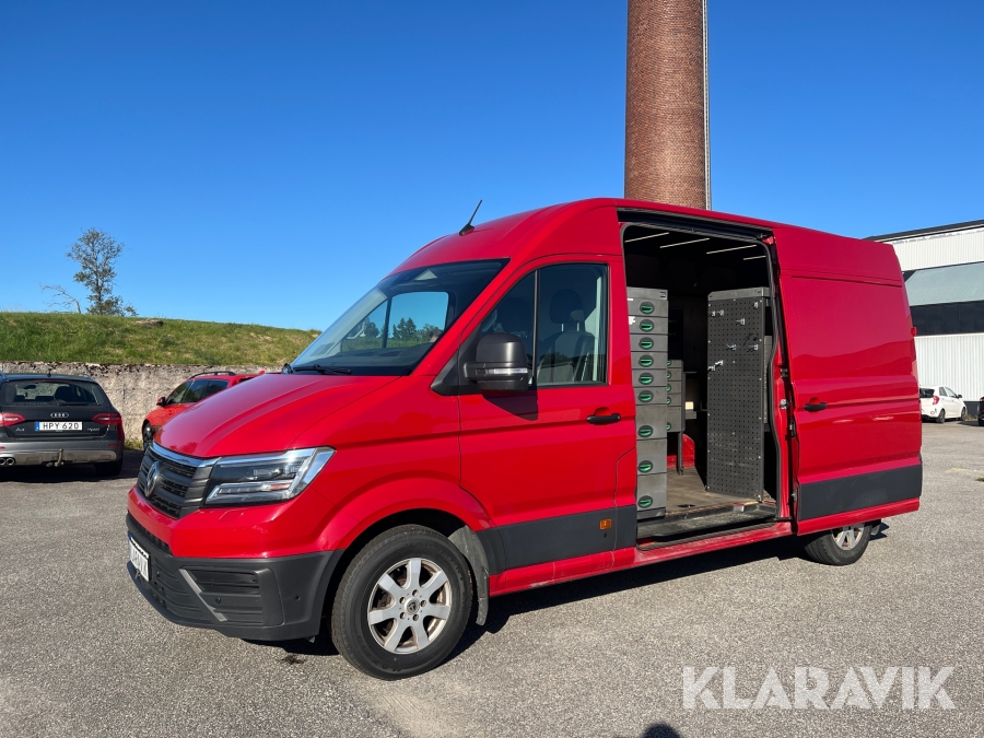 Skåpbil Volkswagen Crafter med inredning