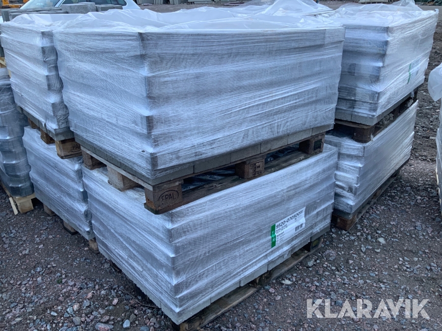 Betongmarkplatta 11st pallar S:T Eriks Scala 70mm Naturgrå