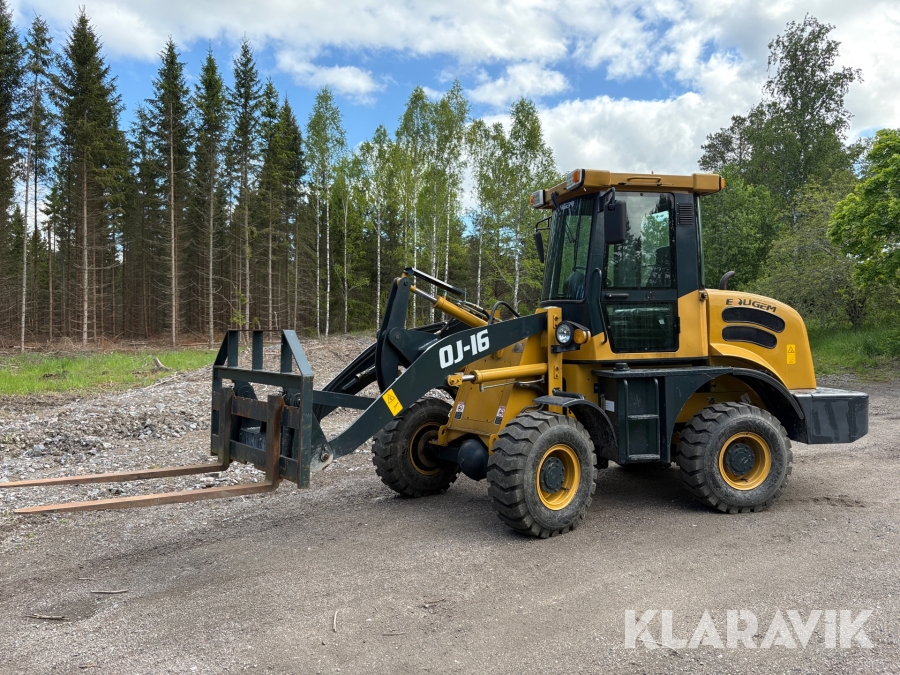 Hjullastare Eougem Machinery OJ-16 med redskap