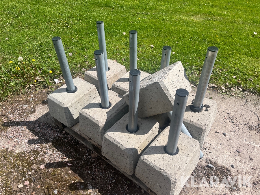 Fundament för parkeringsavstängning 9 st BLF