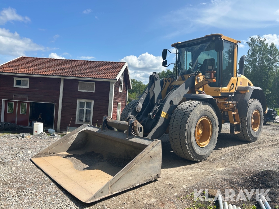 Hjullastare Volvo L60G med planeringsskopa