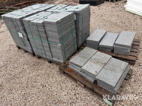 Granithäll Bergama Stone Grey 600x300x60 200st ca 36m2