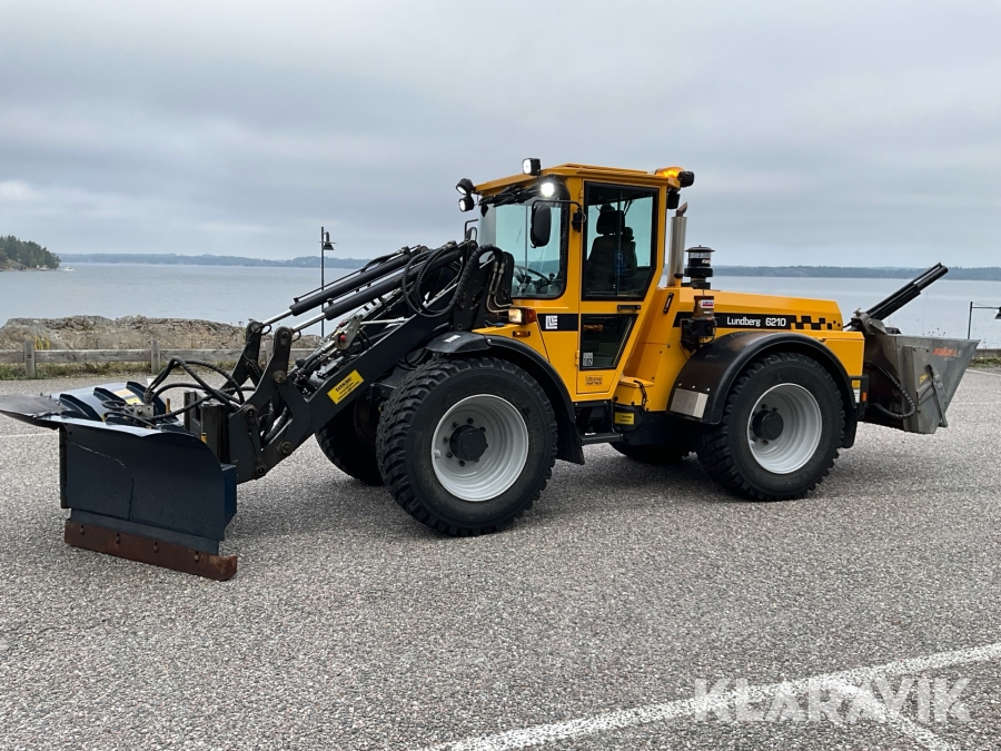 Hjullastare Lundberg Hymas 6210 Lse med vikplog och sandspridare