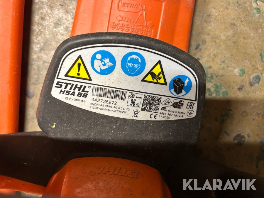 Häcksaxar Stihl HSA86 14 st