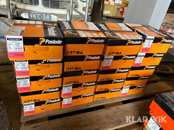 Spik bandad 20 st lådor Paslode 3,1x90 mm