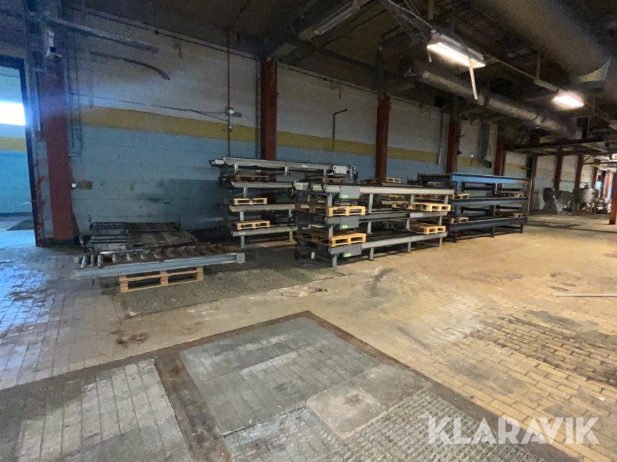 Transportbanor/Rullbanor för pallhantering 13 st Knapp/Moving