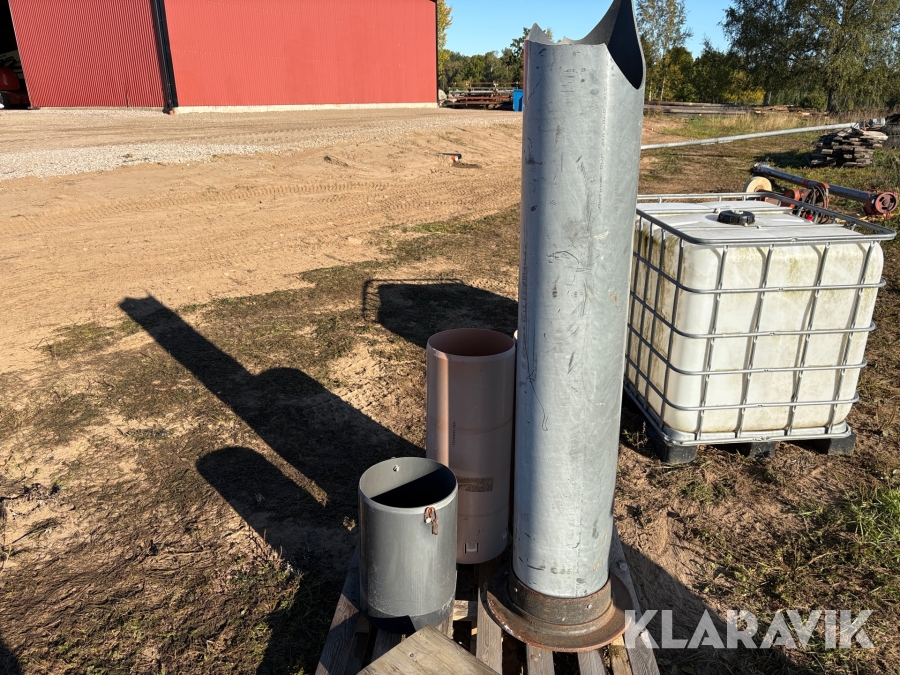 Teleskoprör/brunnsrör 4st med 1st beteckning