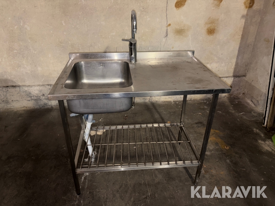 Diskbänk i rostfritt