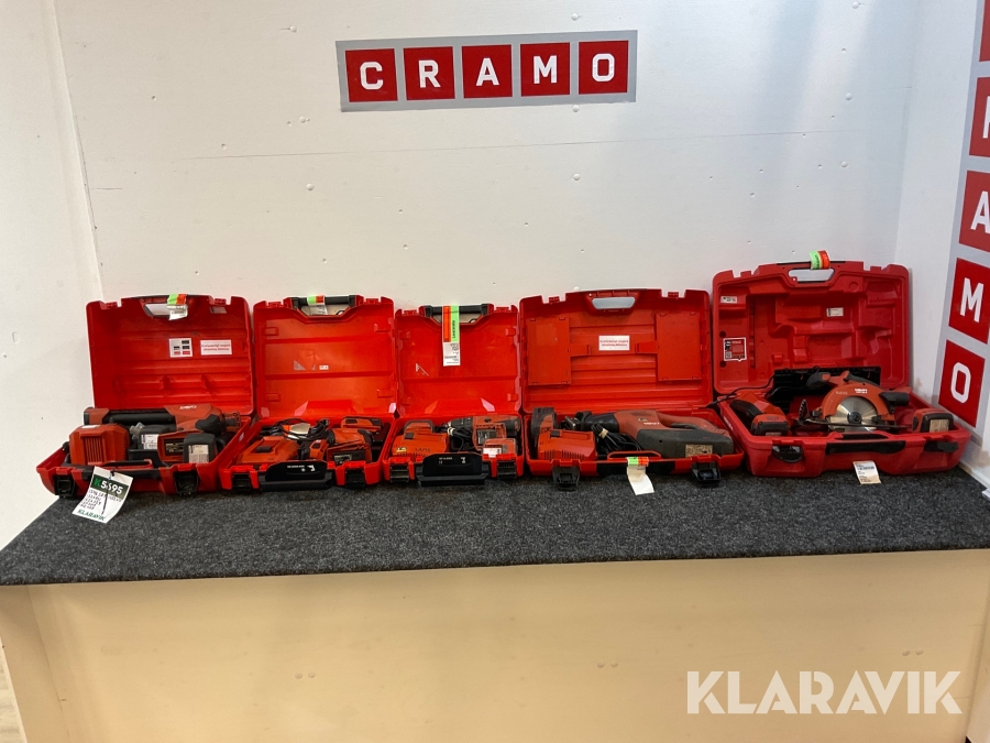 Paket med 5 handmaskiner Hilti