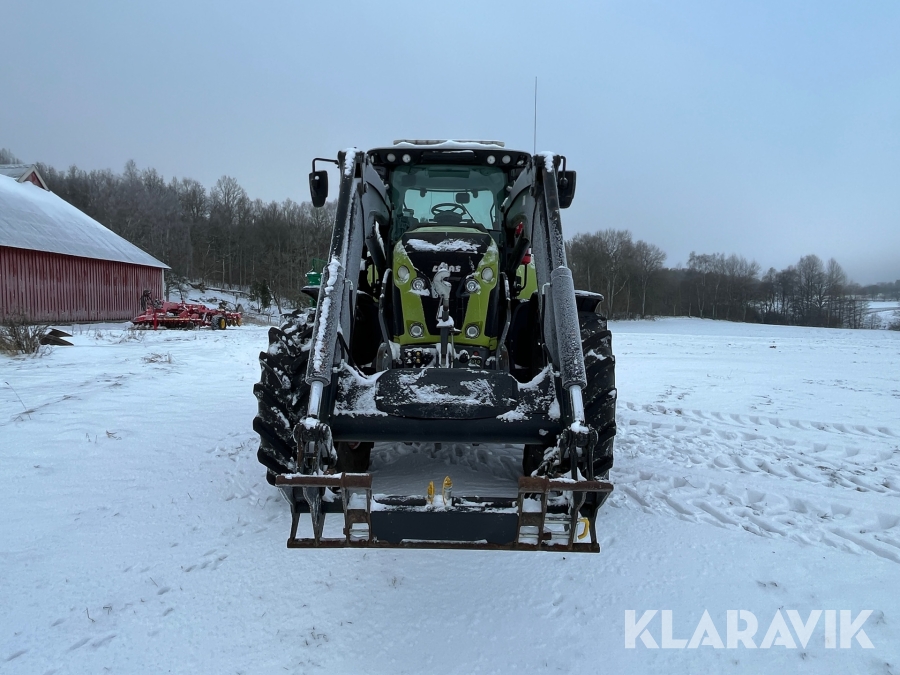 Traktor Claas Axion 830 med frontlastare