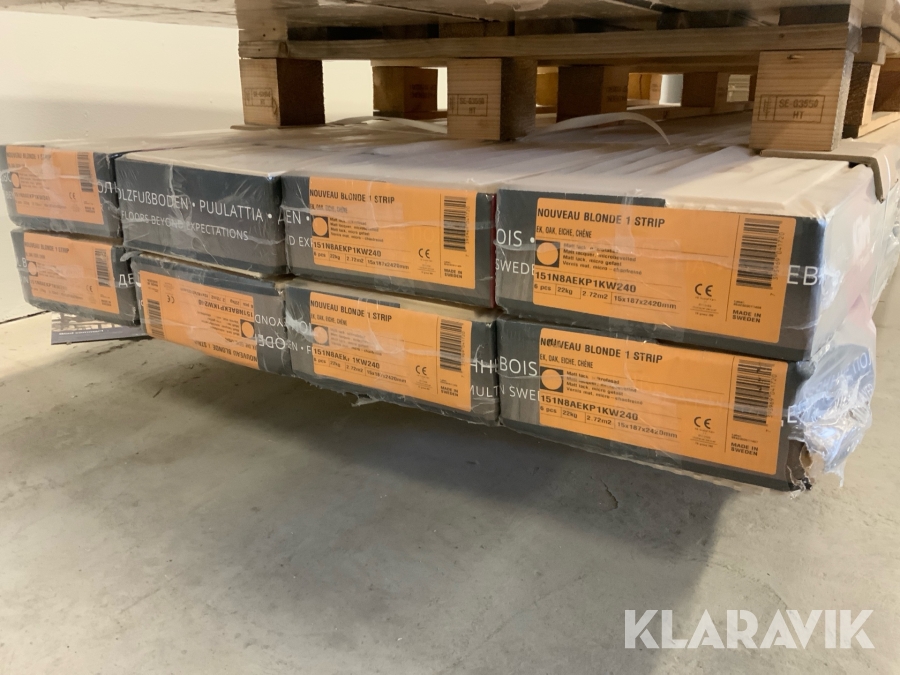 Ek Kährs nouveau blonde 1-stav 15 mm. 21,76 m2 mattlack