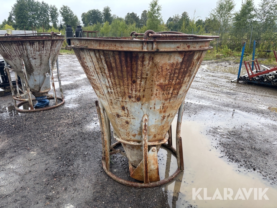 Betongbasker ca 1000L