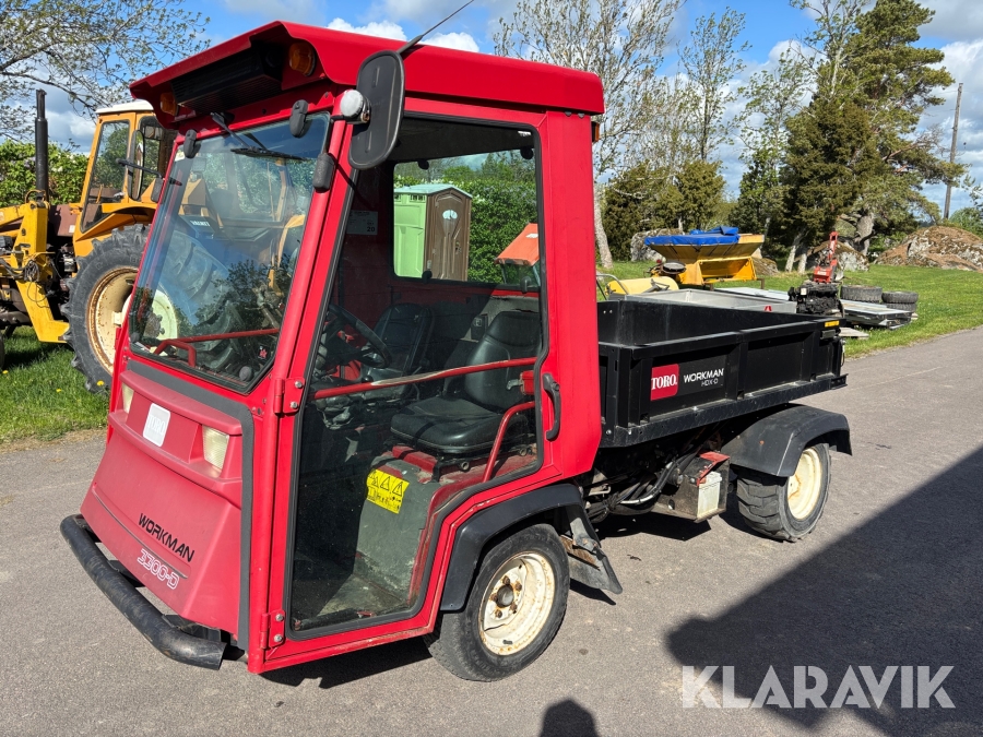 Arbetsfordon Toro 3300-D med tippflak