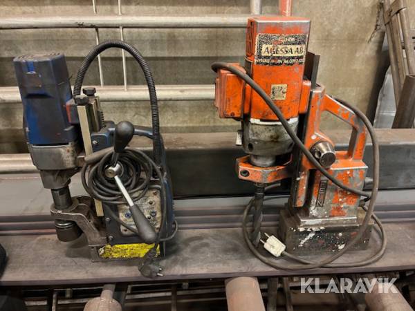 Magnetborrmaskiner Metalcraft, Fein MB351, SP 198V & kärnborrar