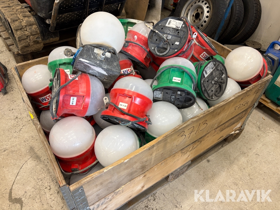 Bygglampor med transformator Garo 1st pall