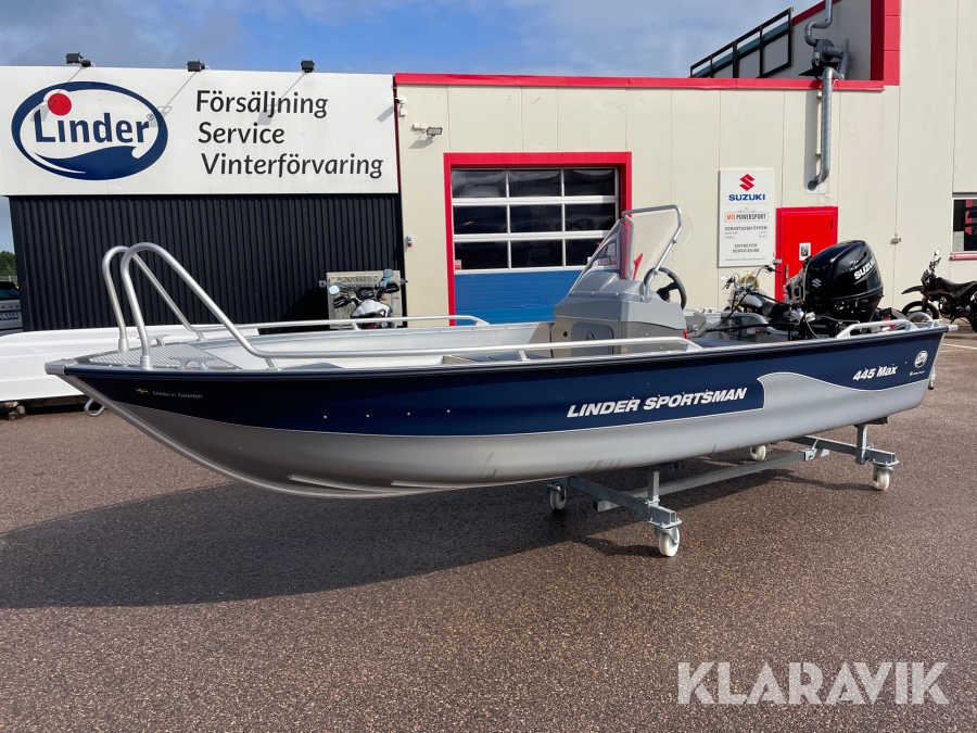 Båt Linder Sportsman 445 Max med Suzuki DF30ATL