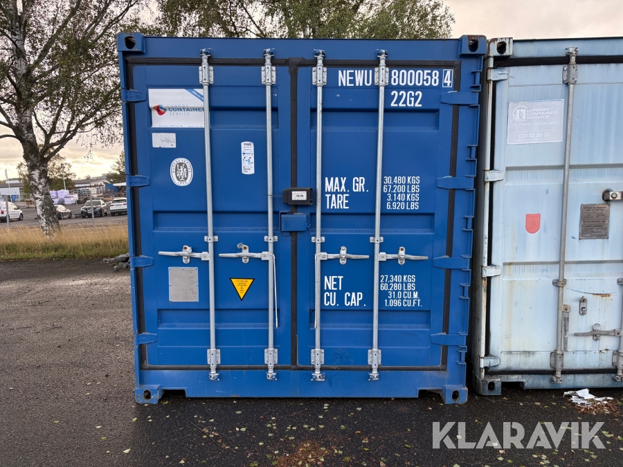 Container Isolerad 20 fot öppningsbar långsida