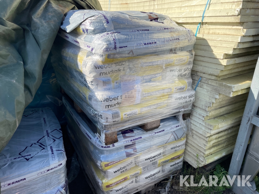 Murkalk weber 2 pallar ca 80 säckar