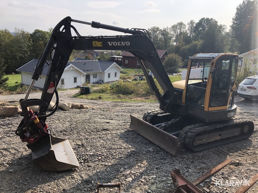 Grävmaskin Volvo ECR88 plus -07 inkl rototilt & redskap