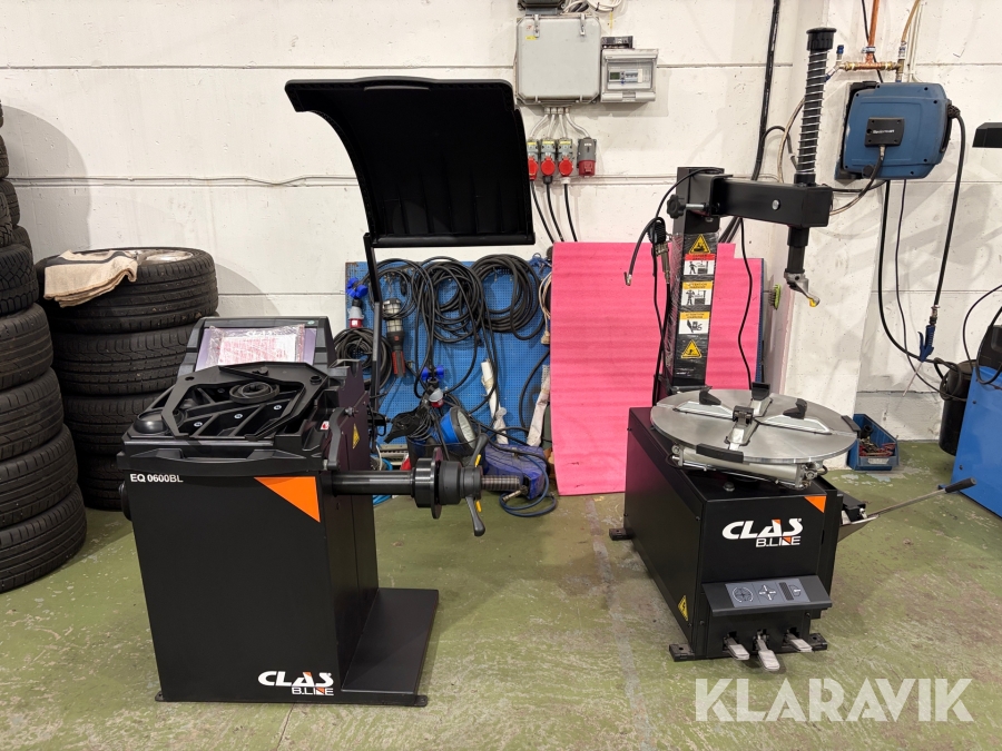 Däckmaskin 1 st, Balanseringsmaskin 1 st Clas B.Line EQ 0600BL / DM0600BL