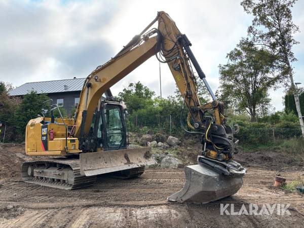 Grävmaskin CAT 313FL med tiltrotator & skopa
