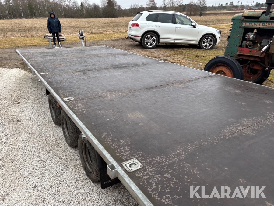 Personbilssläp/jättesläp Neiwiadow 8x2.55 m 2360 kg