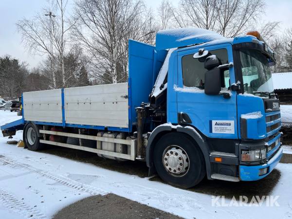Lastbil Scania P94GB 4X2 NB310 med kran 