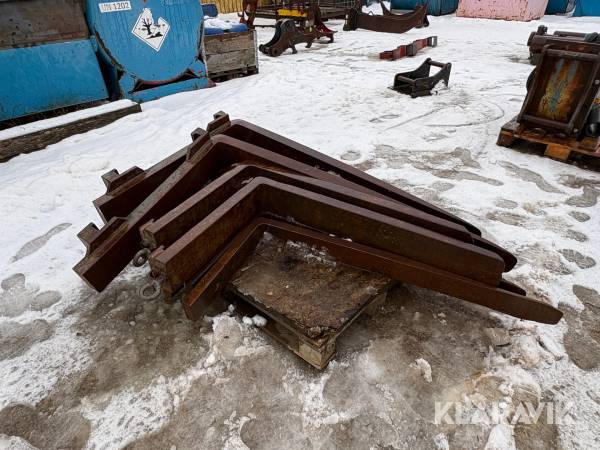 Pallgafflar parti med diverse gaffelhorn