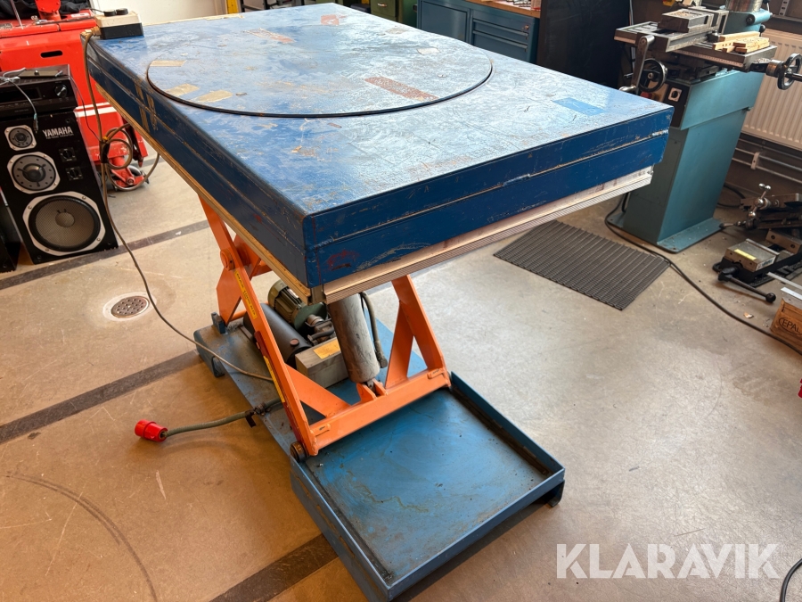 Lyftbord Ergoswede TL1000B med snurrplatta