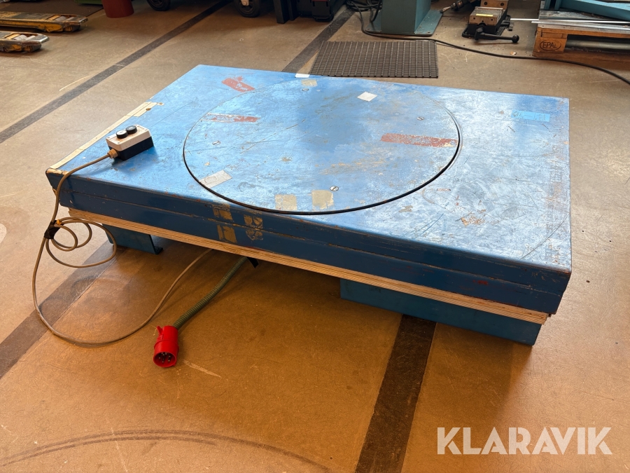 Lyftbord Ergoswede TL1000B med snurrplatta