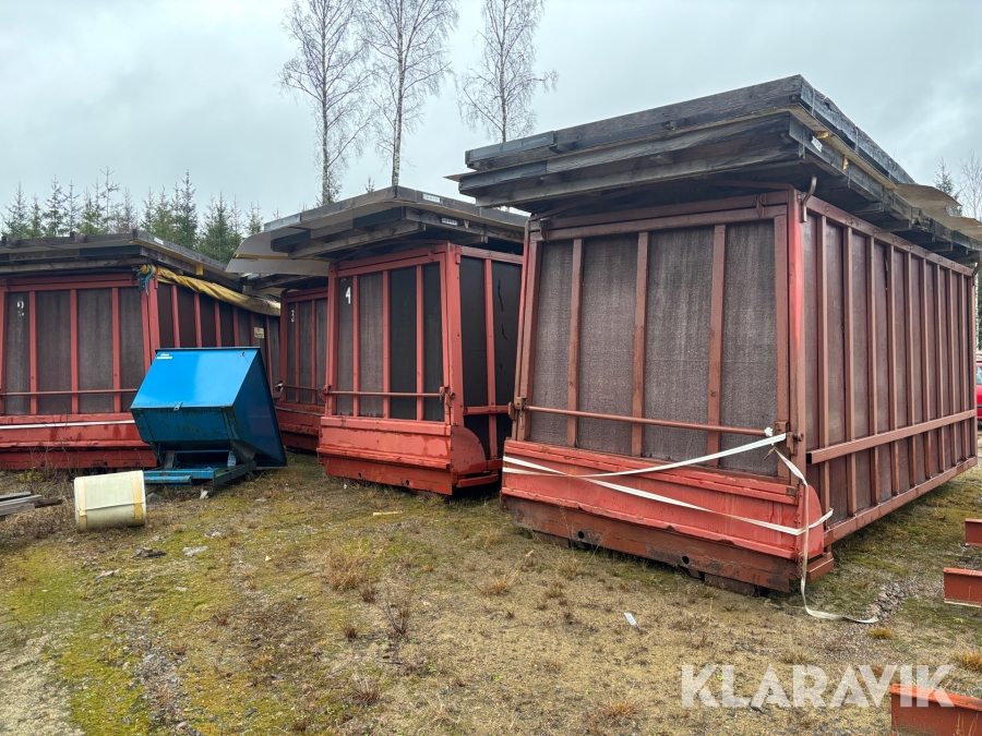 Flismagasin med matningsanläggning ca 120 m3