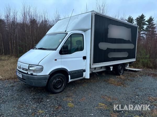 Skåpbil Renault Master med bakgavellyft