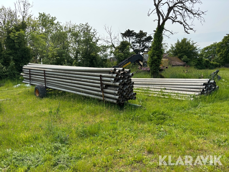 Bevattningsrör 120st 9m med vagn