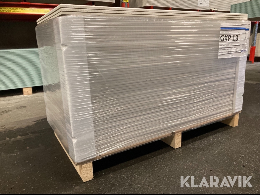 Parti med gipsskivor Gyproc Kortplank 12,5x600x1200