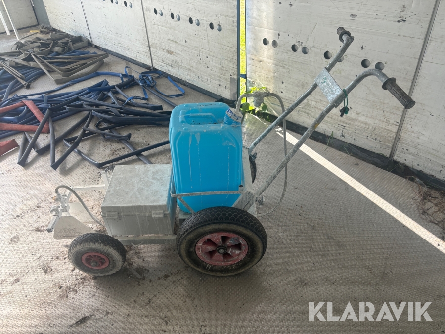 Linjeringsmaskin med blandningstunna