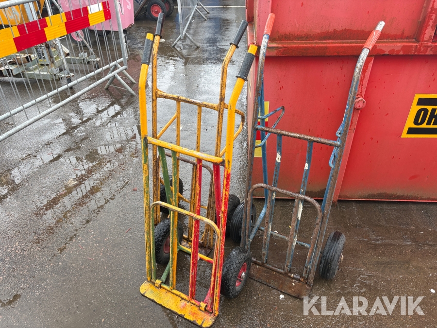 Säckkärror / Magasinkärror 3 st