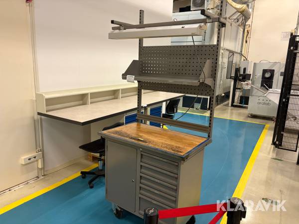 Arbetsbänk på hjul