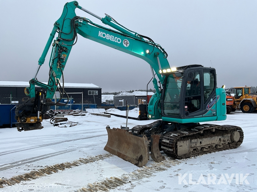 Grävmaskin Kobelco ED160 Blade Runner med tiltrotator och skopa